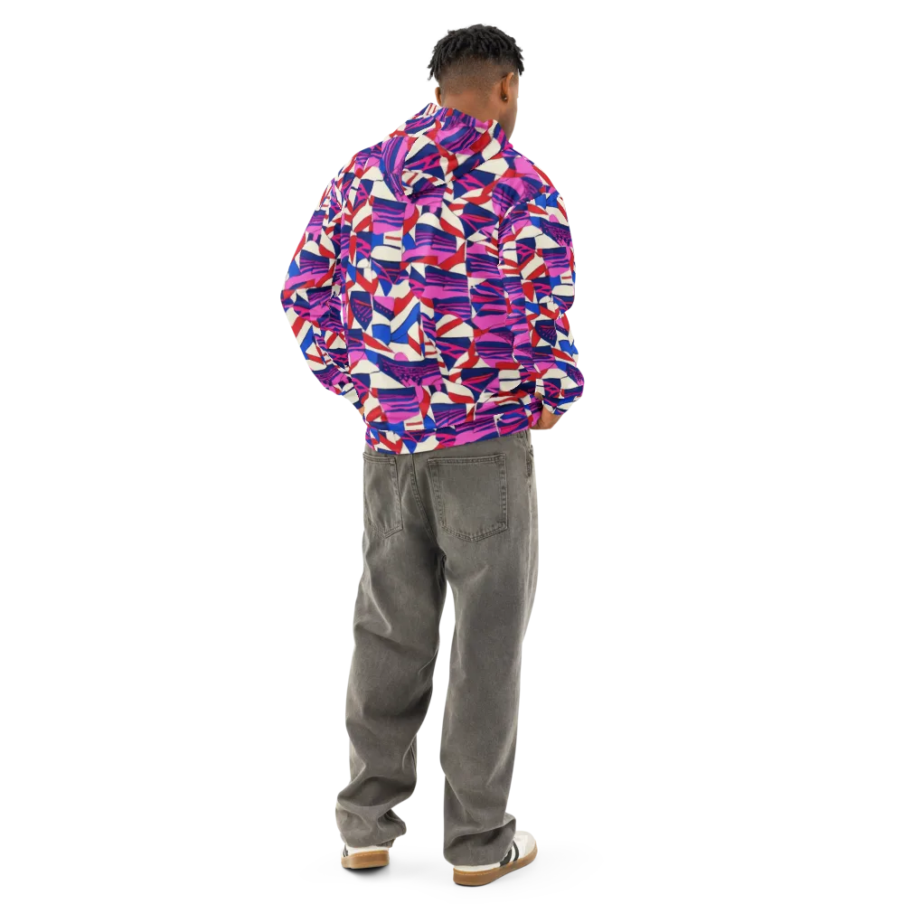 Neon Cabana on Cotton Hoodie — Back