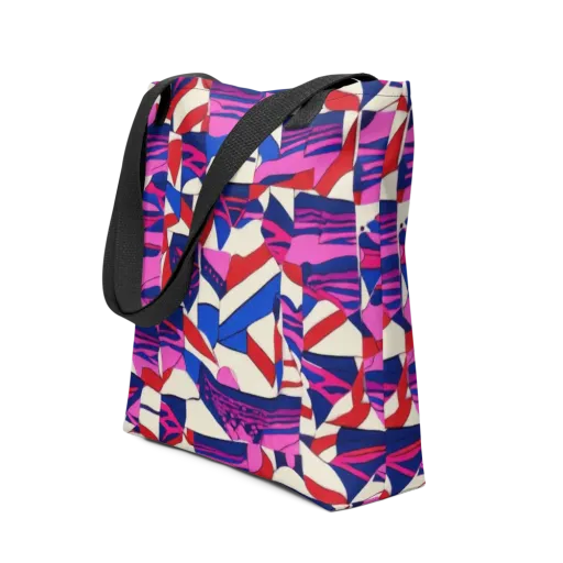 Neon Cabana on a Tote Bag