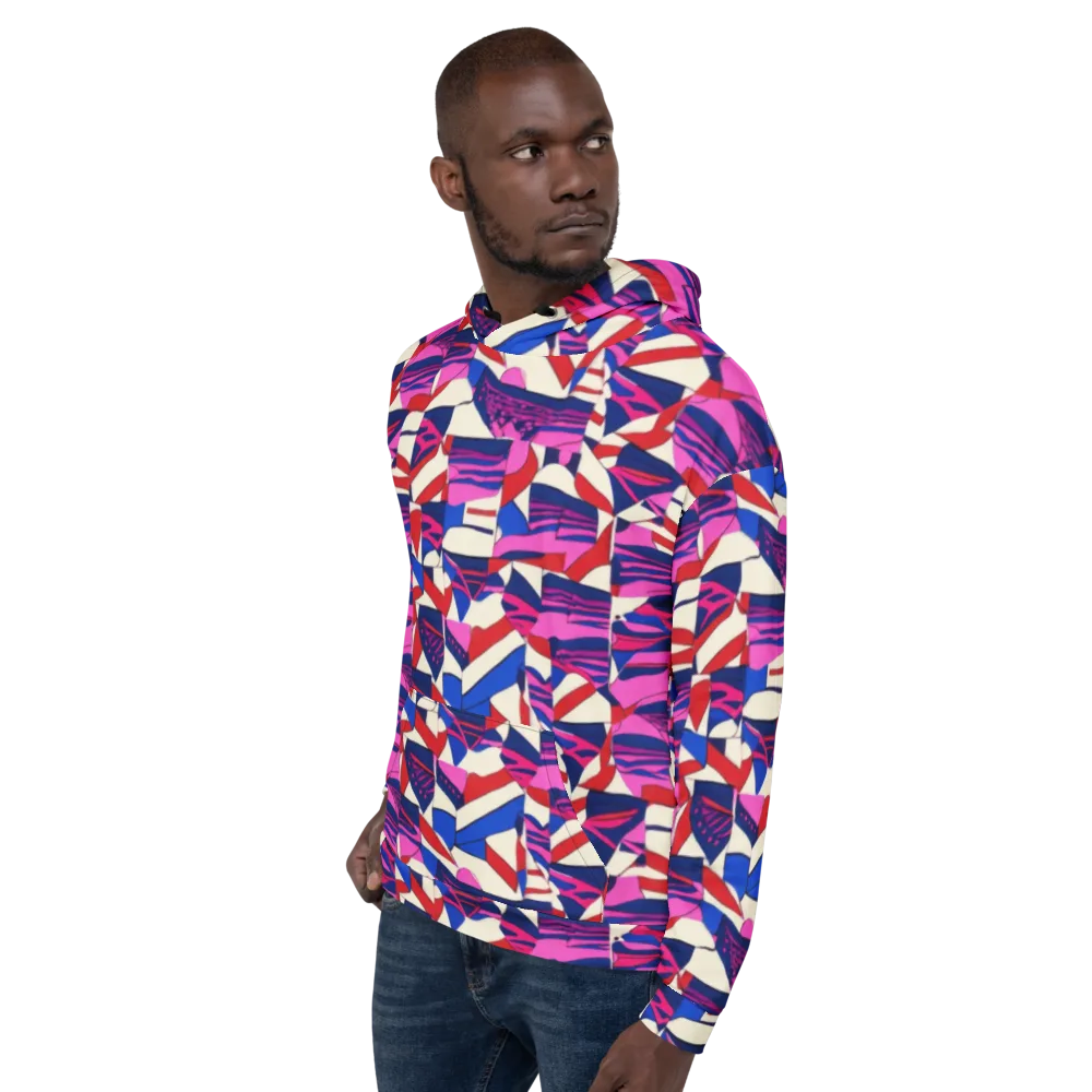 Neon Cabana on Hoodie — Left