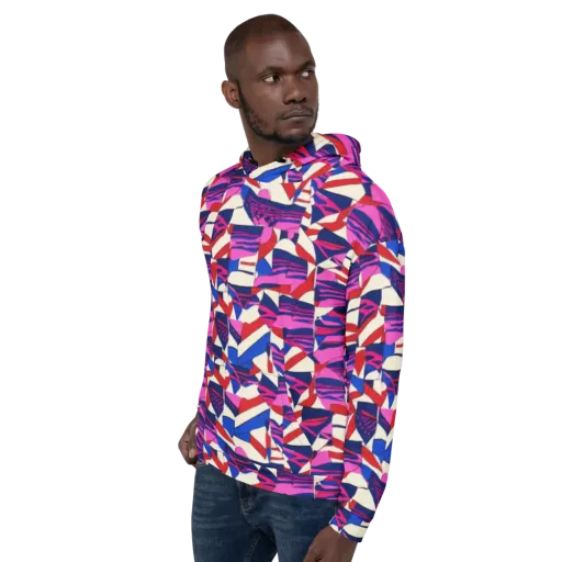 Neon Cabana on a Hoodie