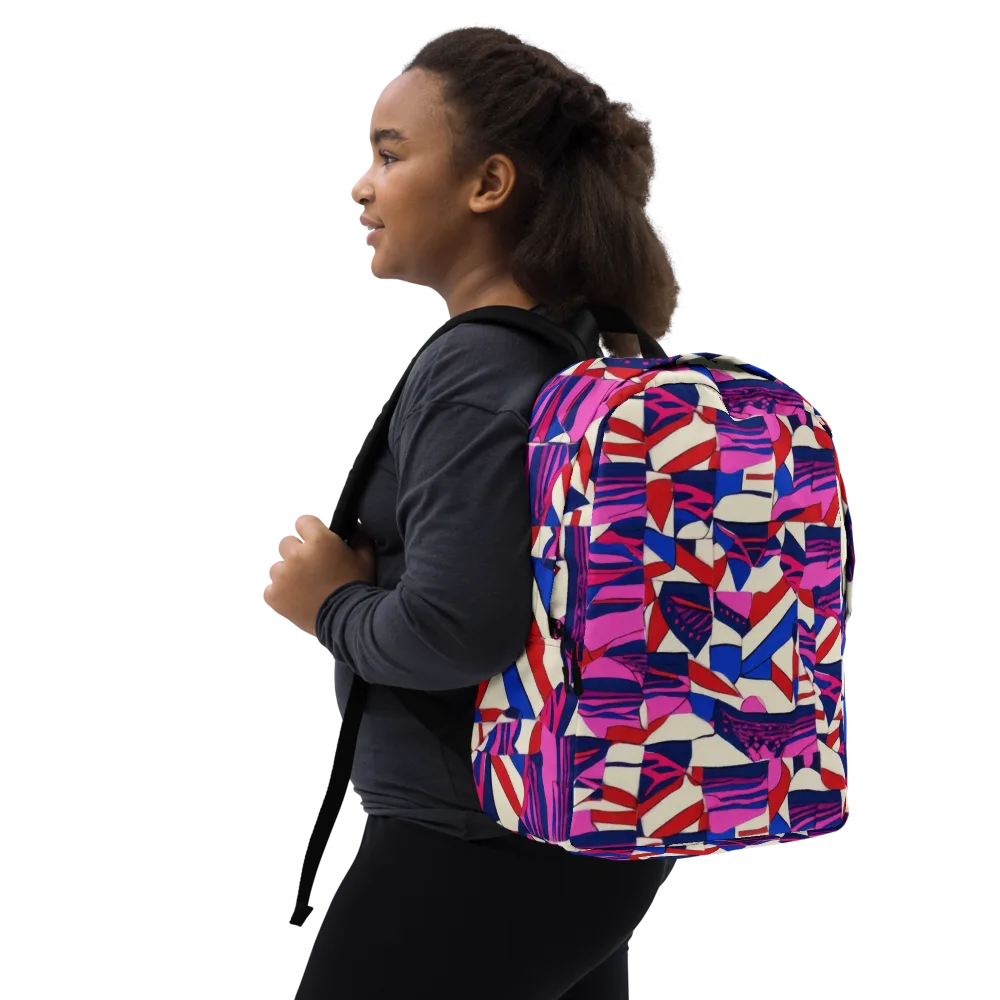 Neon Cabana on Minimalist Backpack — Right Front