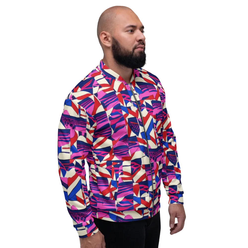 Neon Cabana on Bomber Jacket — Right