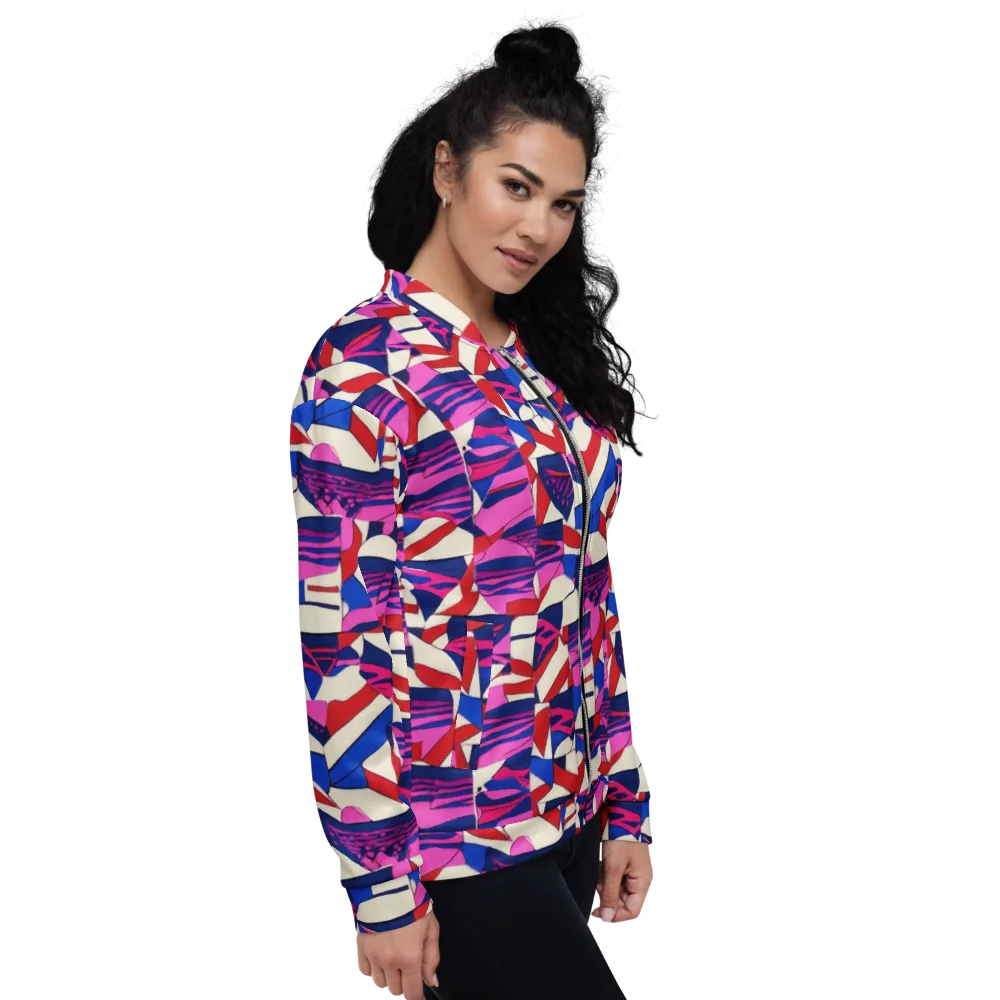 Neon Cabana on Bomber Jacket — Right
