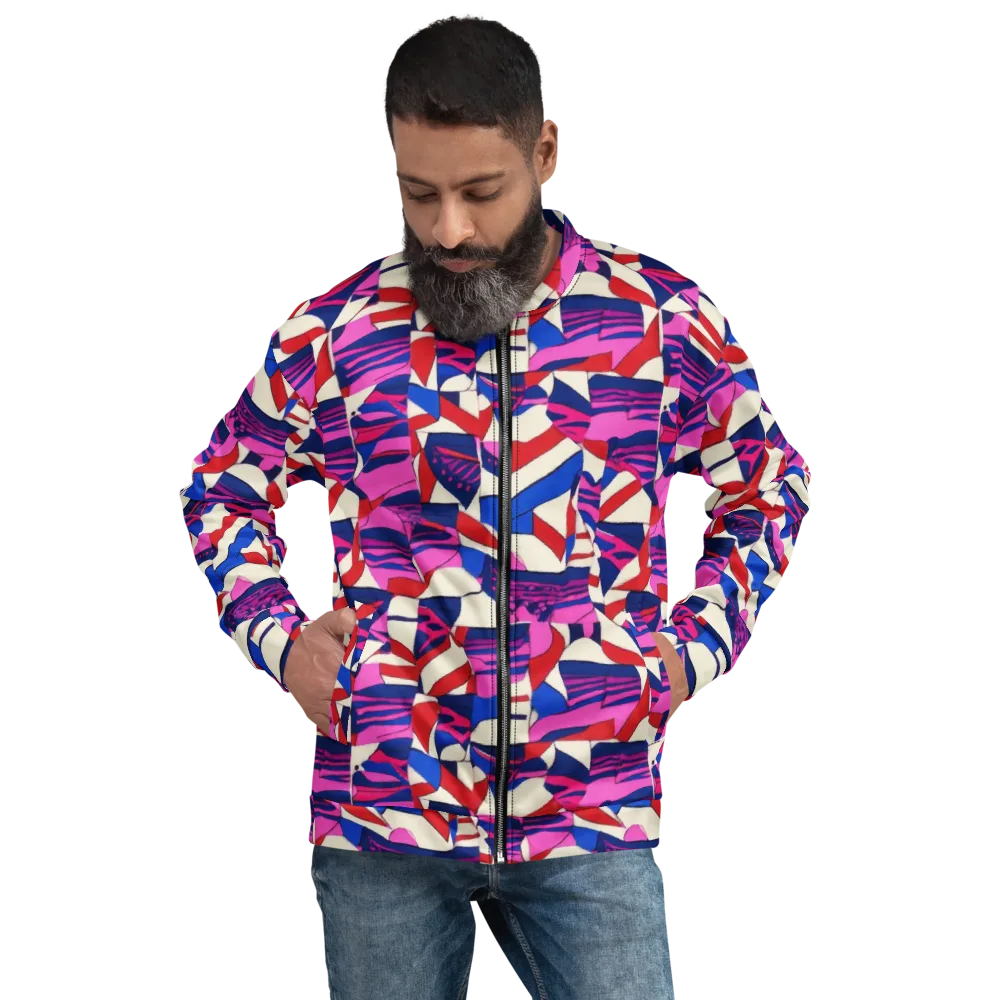 Neon Cabana on Bomber Jacket — Front