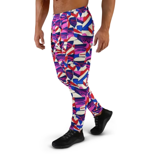 Neon Cabana on a Men's Joggers