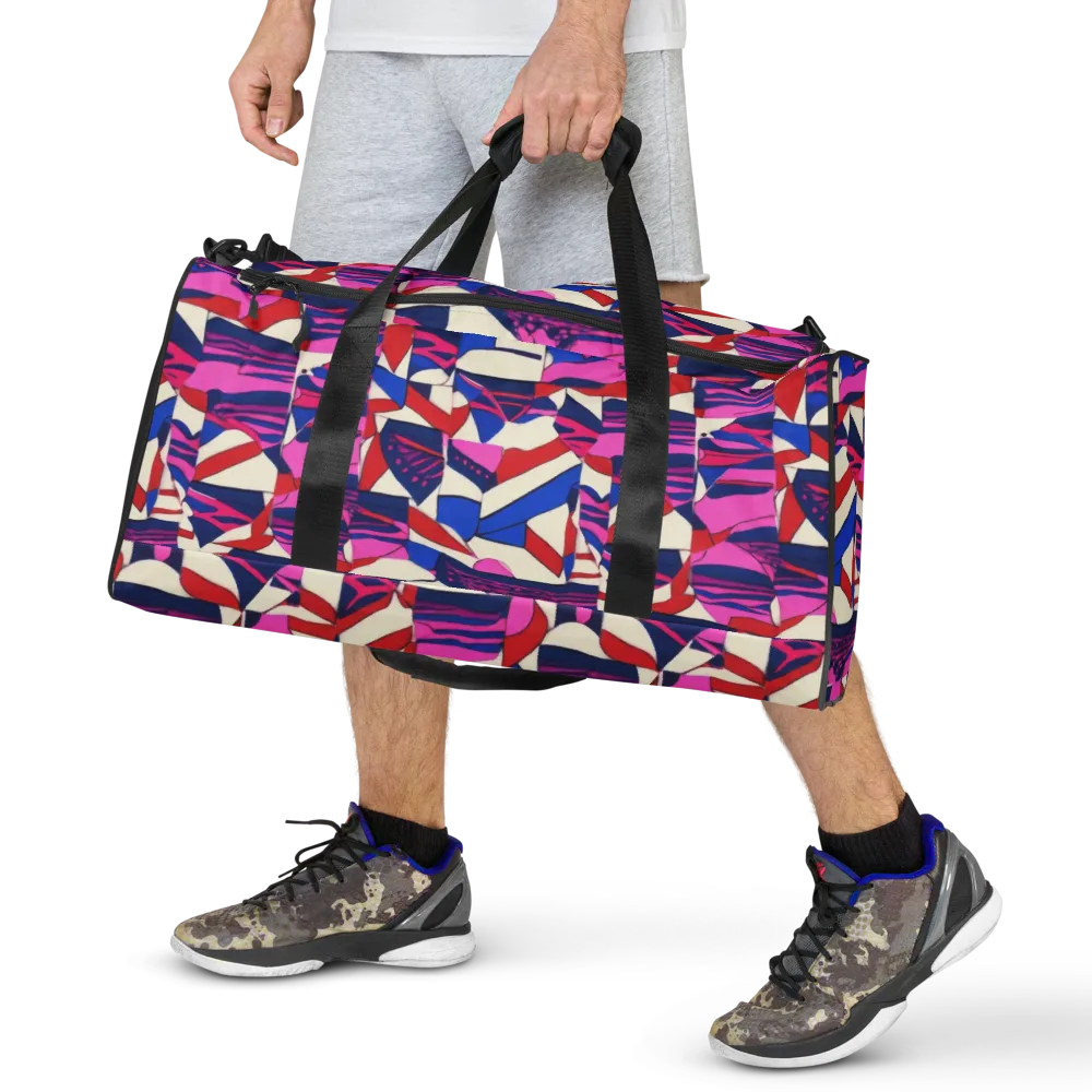 Neon Cabana on Duffle Bag — Front