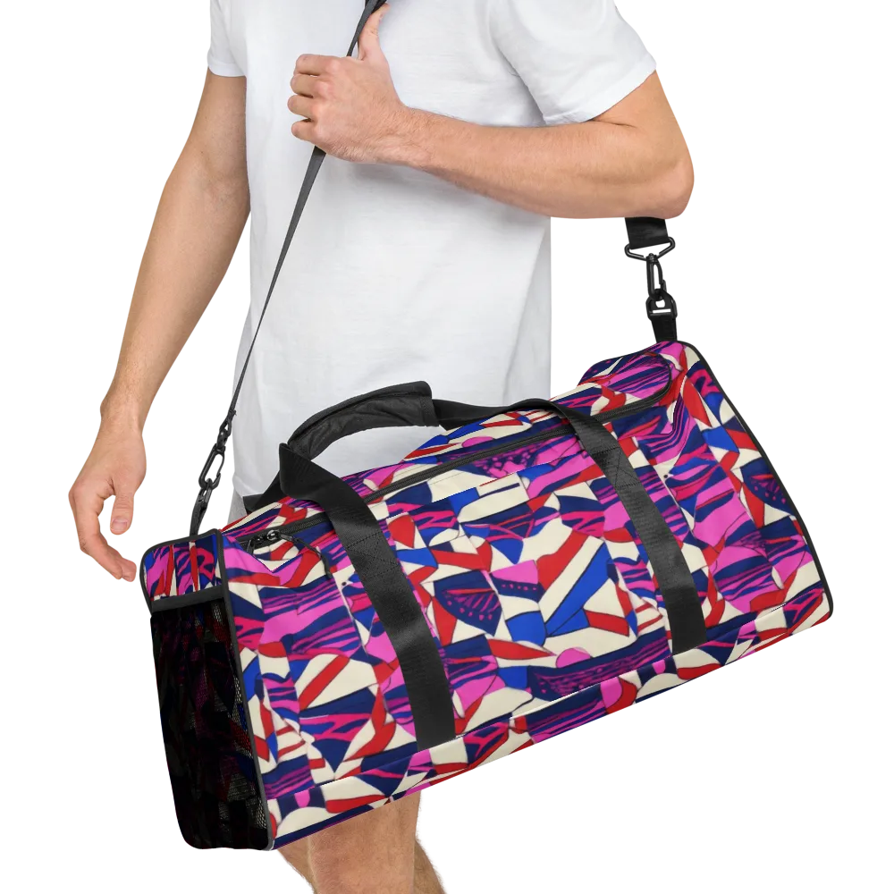 Neon Cabana on Duffle Bag — Right Front