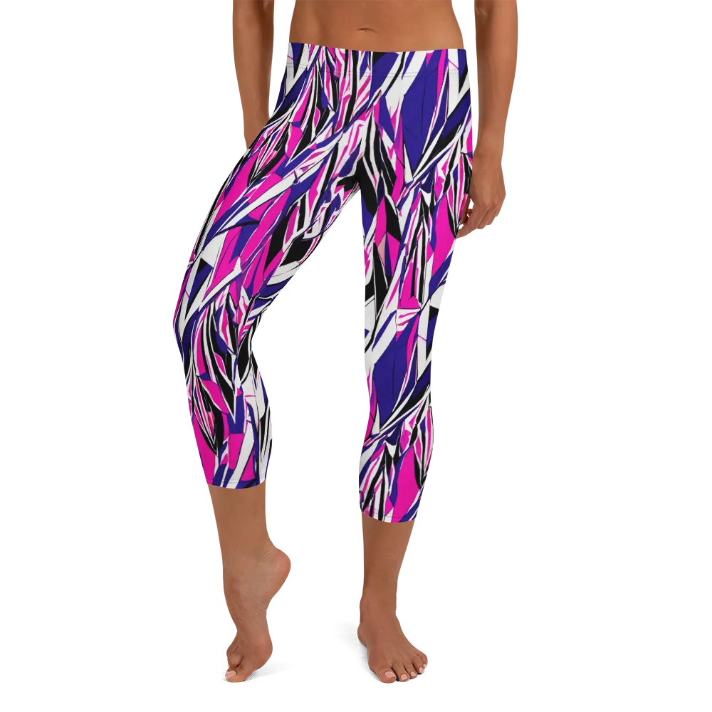 Chrome Wildfire on Capri Leggings — Front