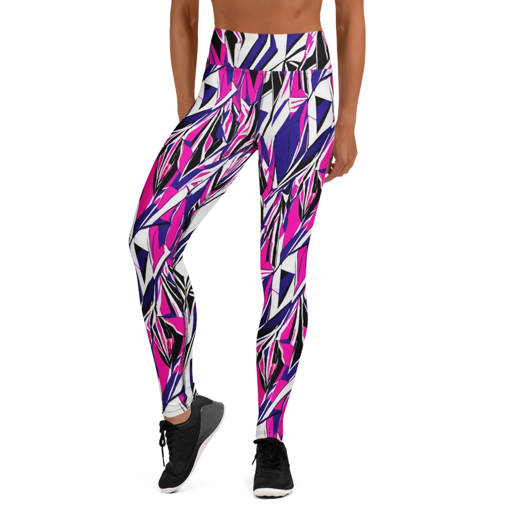Chrome Wildfire on Yoga Leggings — Front