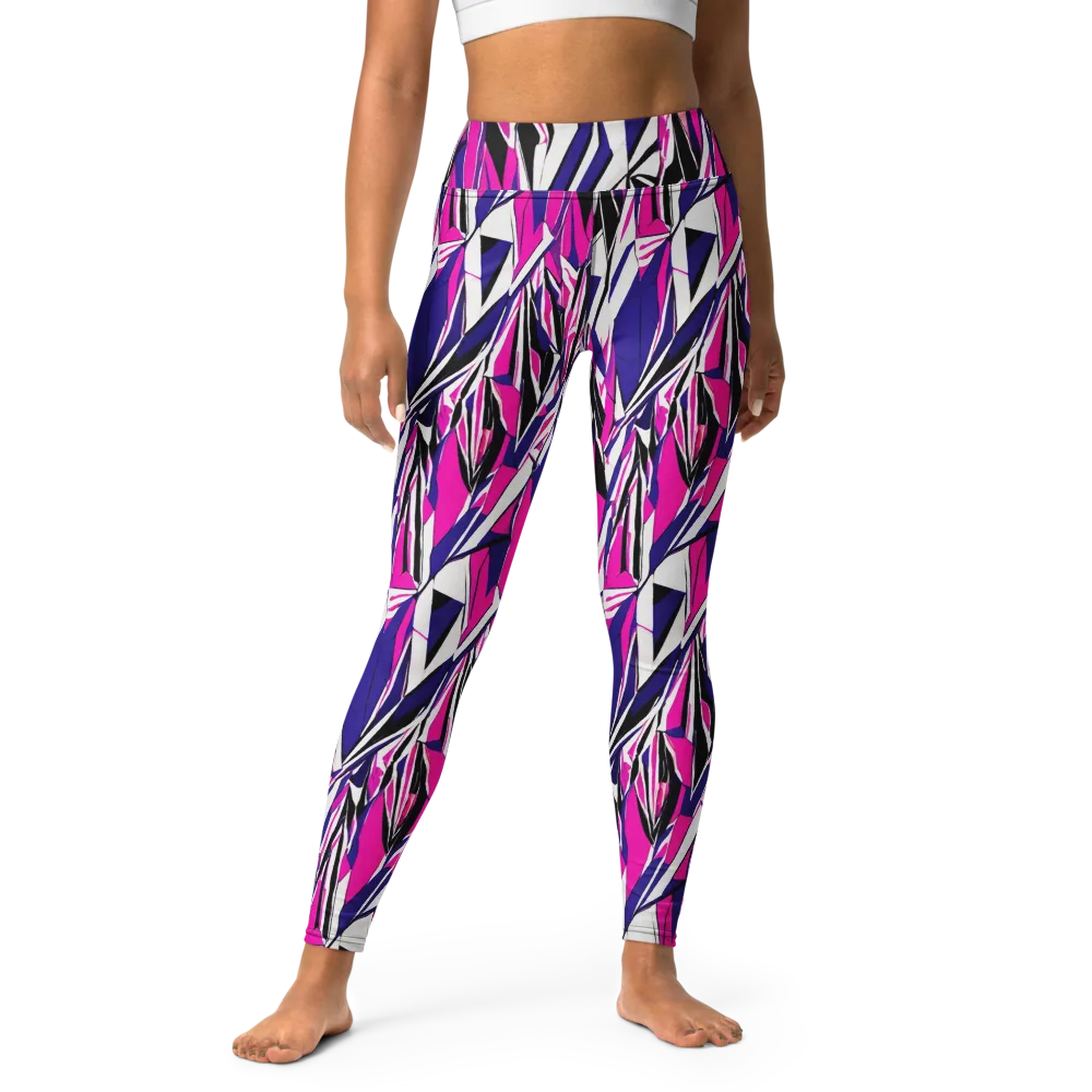Chrome Wildfire on Yoga Leggings — Front