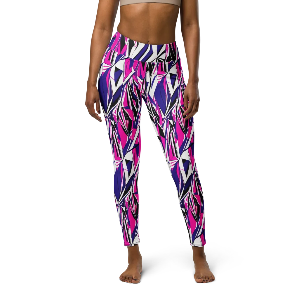 Chrome Wildfire on Yoga Leggings — Front