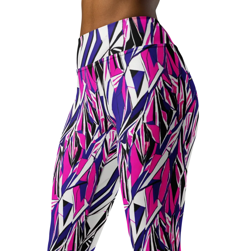 Chrome Wildfire on Yoga Leggings — Left Front