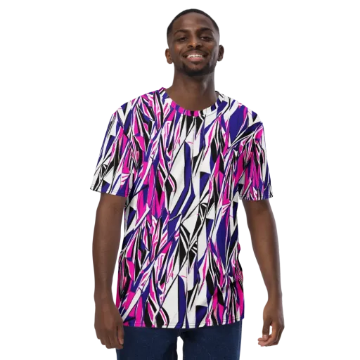 Chrome Wildfire on a Men's Crew Neck T-Shirt