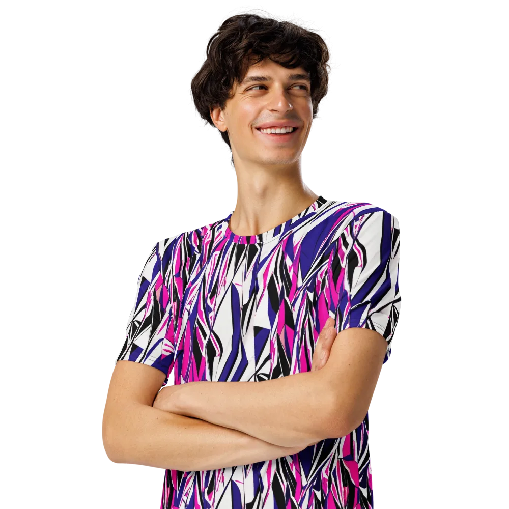 Chrome Wildfire on Men's Crew Neck T-Shirt — Left Front