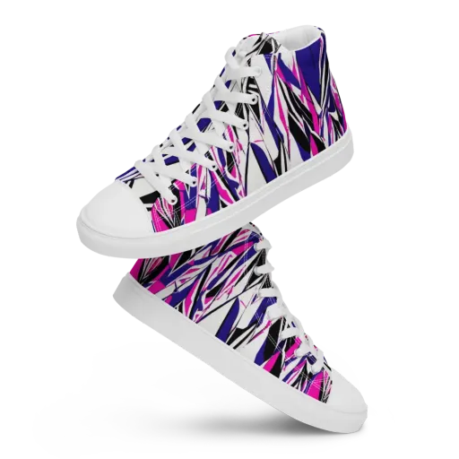 Chrome Wildfire on a Men's High Top Canvas Shoes