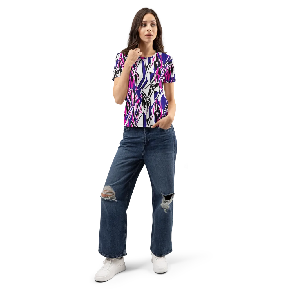 Chrome Wildfire on Women's Crew Neck T-Shirt — Front