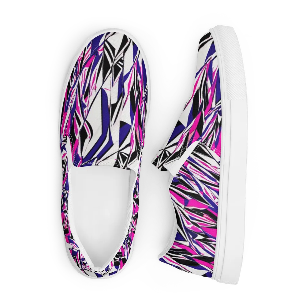 Chrome Wildfire on Men's Slip-On Canvas Shoes — Front