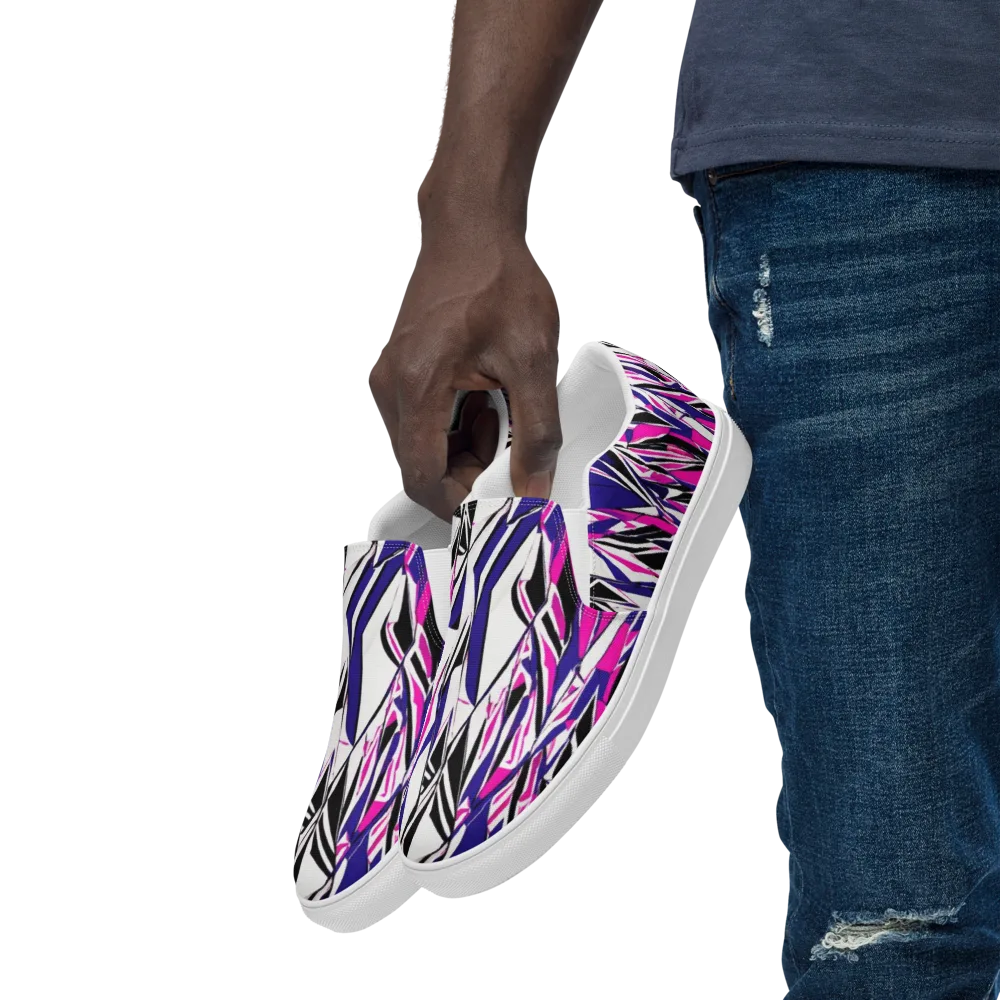 Chrome Wildfire on Men's Slip-On Canvas Shoes — Left Front