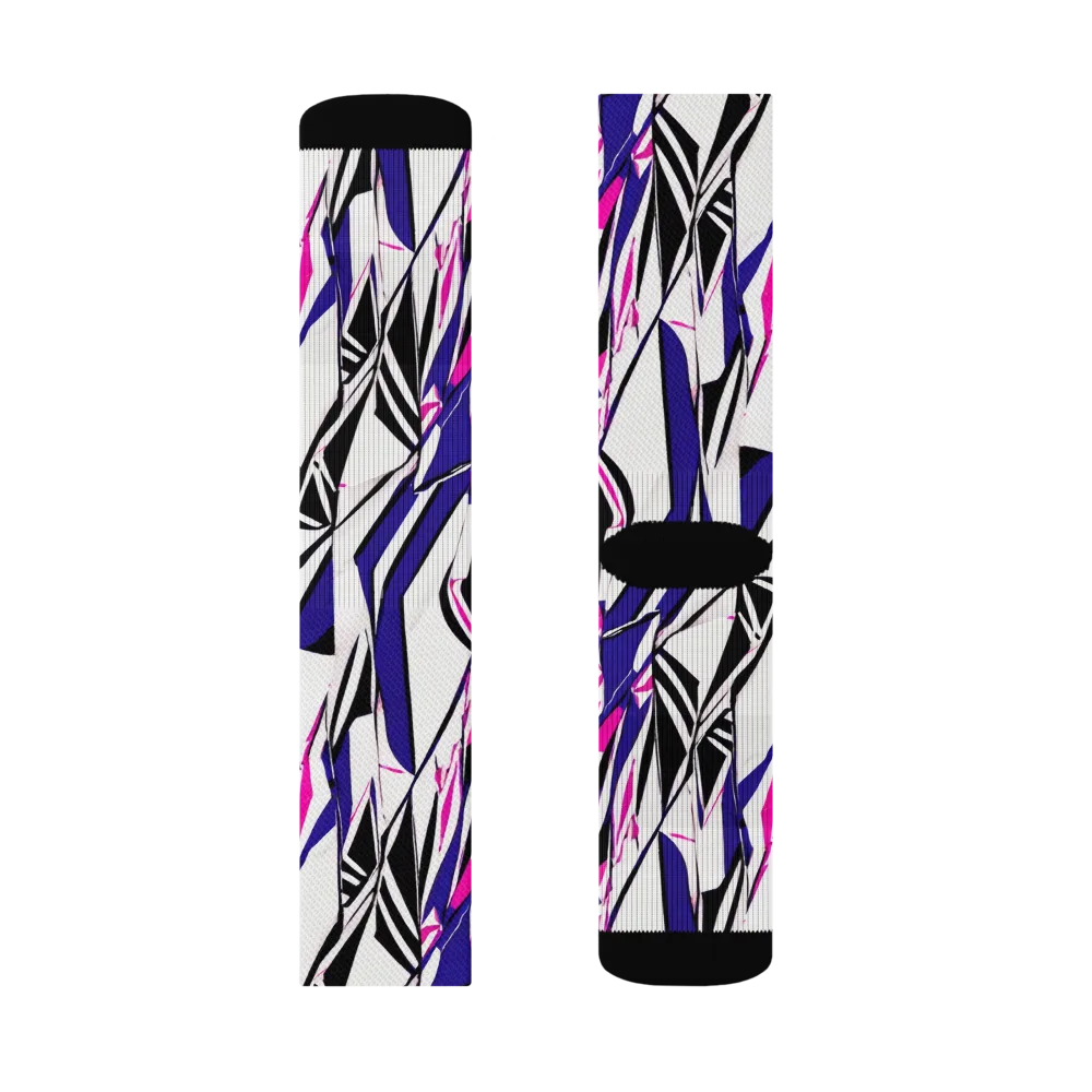 Chrome Wildfire on Socks — Left Sock