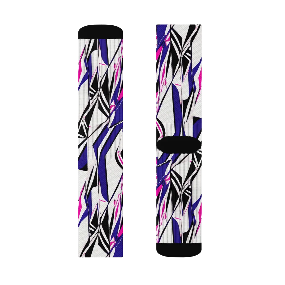 Chrome Wildfire on Socks — Right Sock
