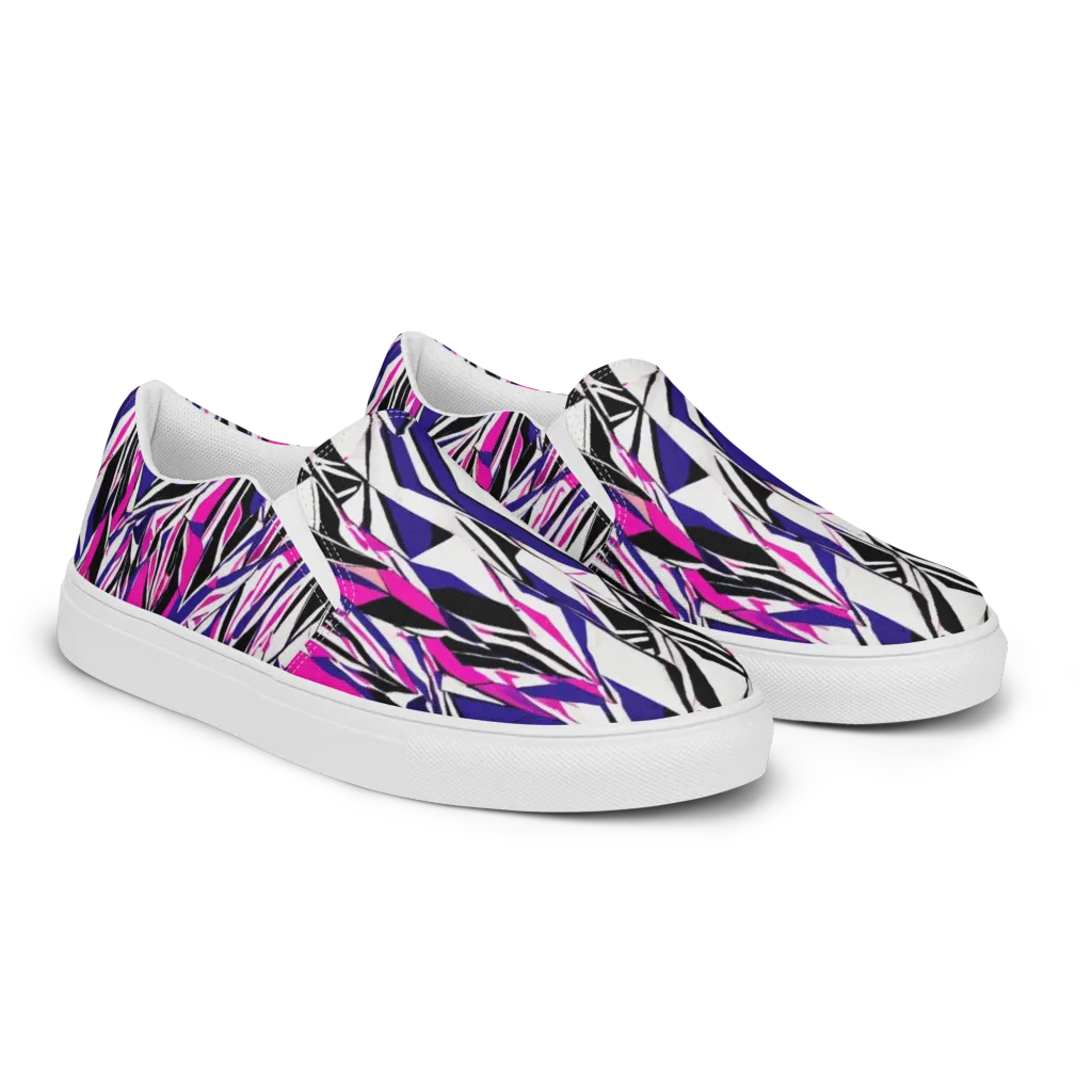 Chrome Wildfire on Women's Slip-On Canvas Shoes — Right Front
