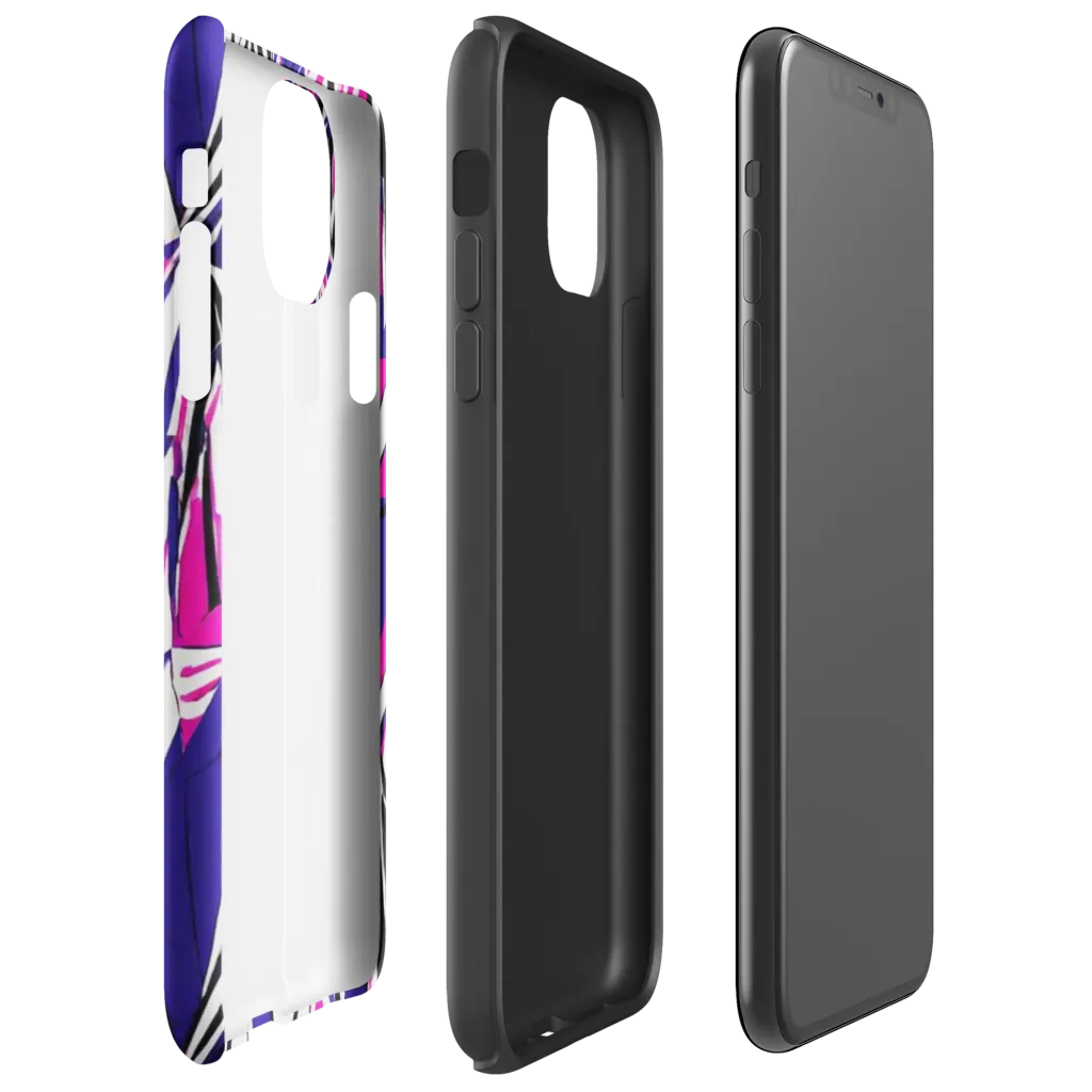 Chrome Wildfire on Tough Case for iPhone® — Right