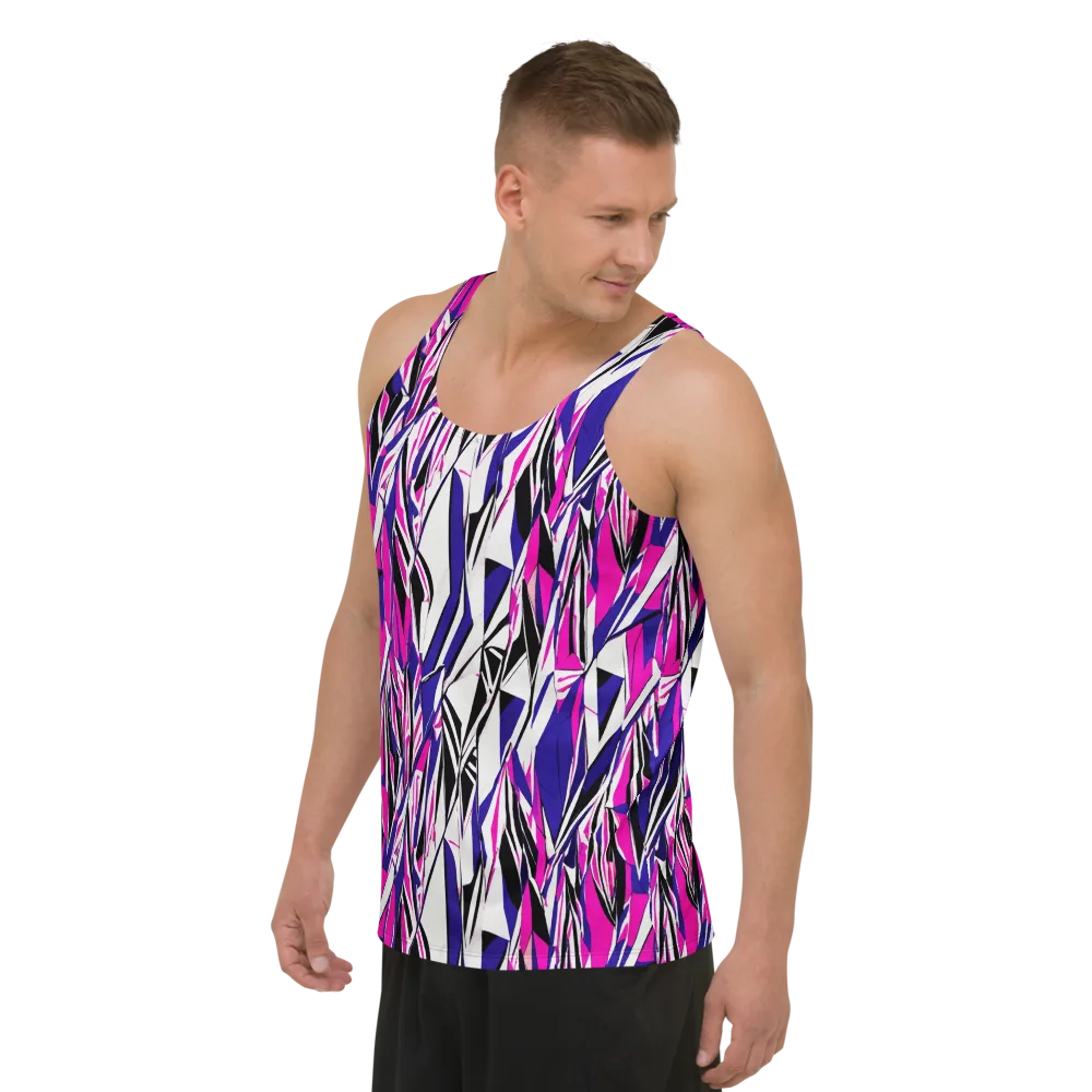 Chrome Wildfire on Men's Tank Top — Left Front