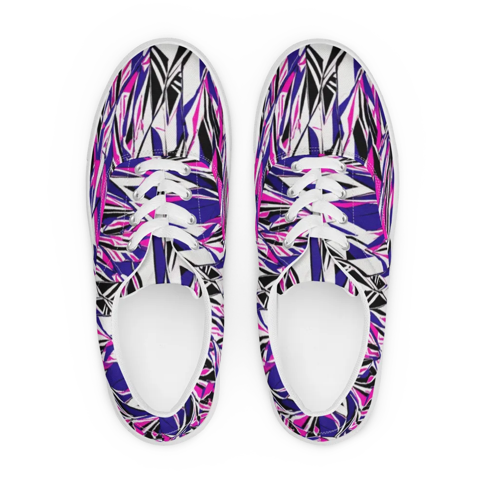 Chrome Wildfire on Men's Lace-Up Canvas Shoes — Front