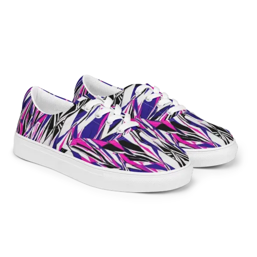 Chrome Wildfire on a Men's Lace-Up Canvas Shoes