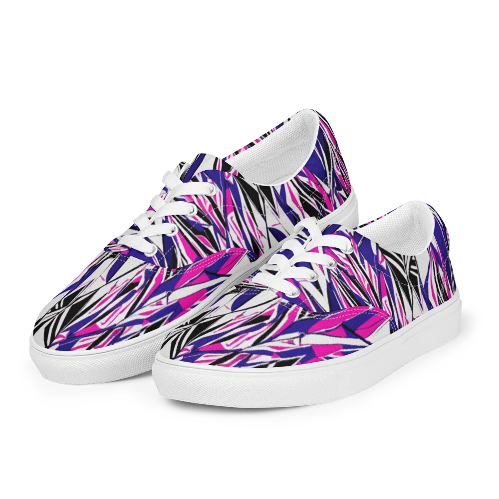 Chrome Wildfire on Men's Lace-Up Canvas Shoes — Left Front