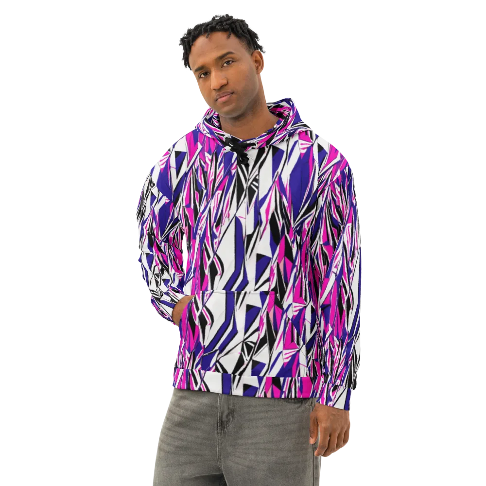 Chrome Wildfire on Cotton Hoodie — Left Front