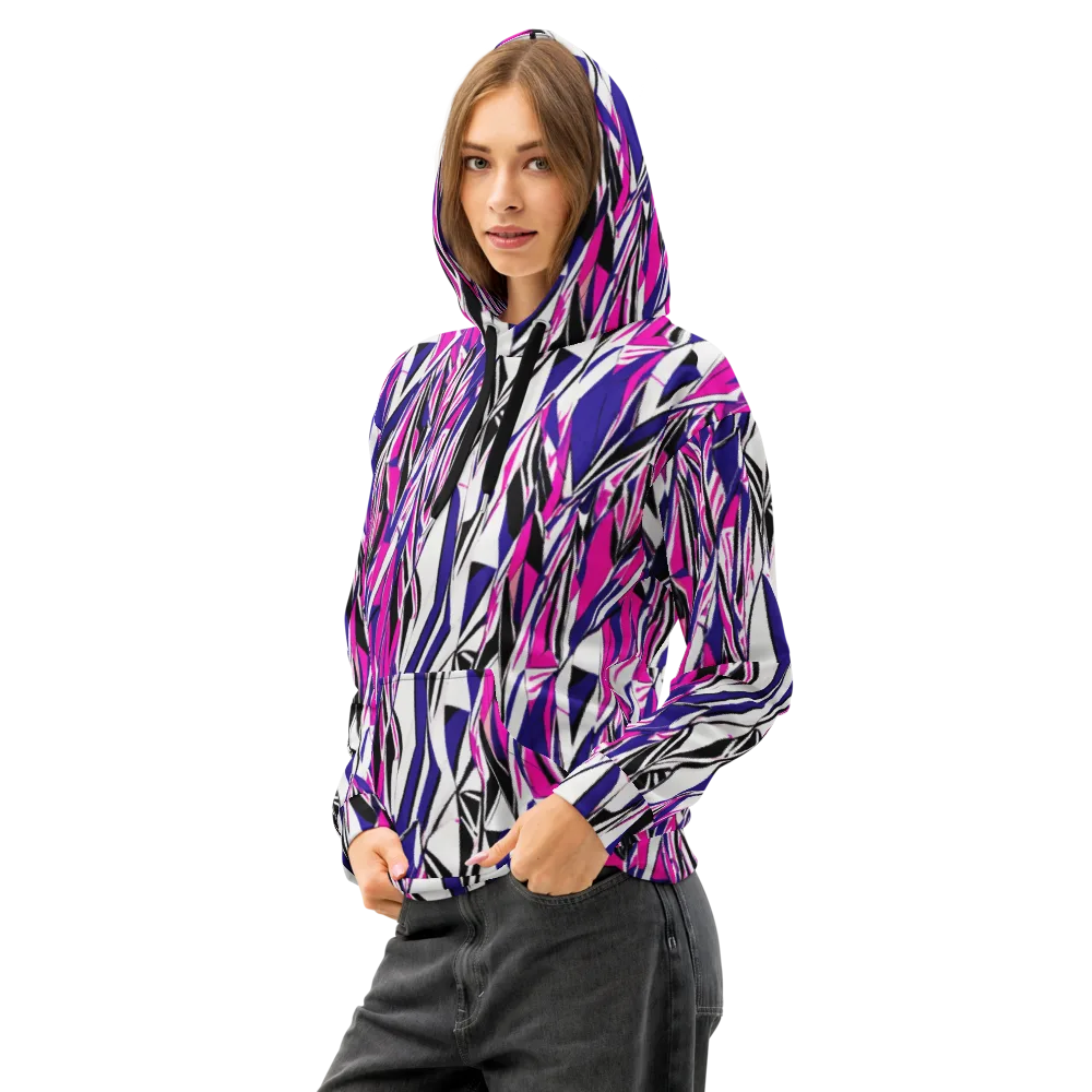 Chrome Wildfire on Cotton Hoodie — Left Front