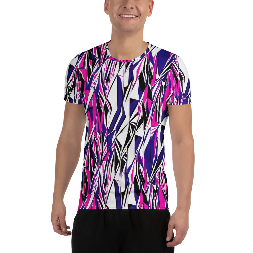 Chrome Wildfire on Men's Athletic T-Shirt — Front