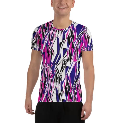 Chrome Wildfire on a Men's Athletic T-Shirt
