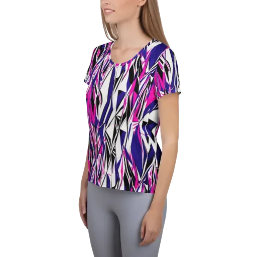 Chrome Wildfire on a Women's Athletic T-Shirt