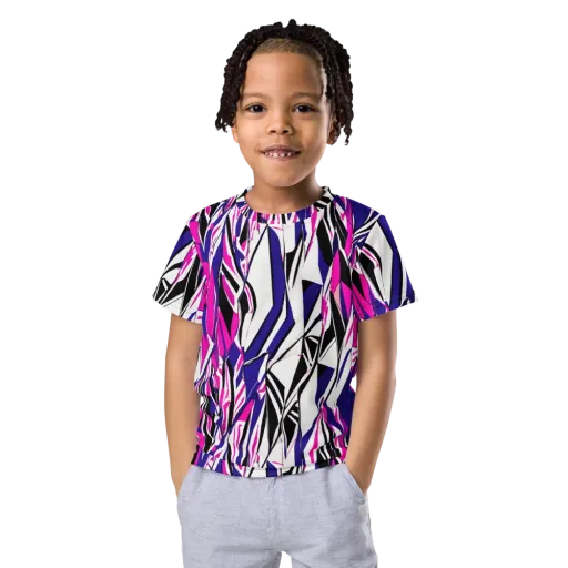 Chrome Wildfire on a Kids Crew Neck T-Shirt