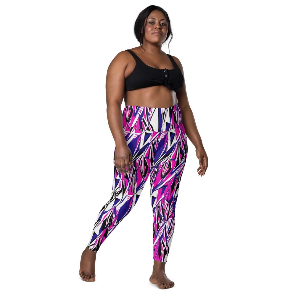 Chrome Wildfire on Leggings with Pockets — Front
