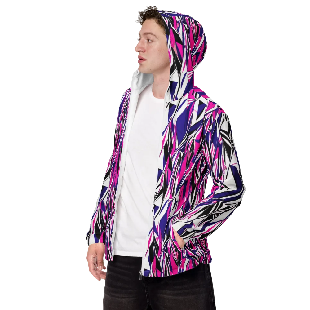 Chrome Wildfire on Men's Windbreaker — Left Front