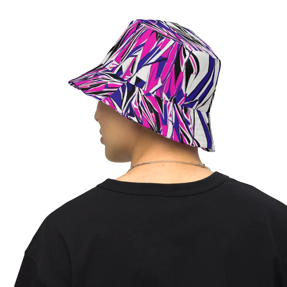 Chrome Wildfire on Reversible Bucket Hat — Back Inside