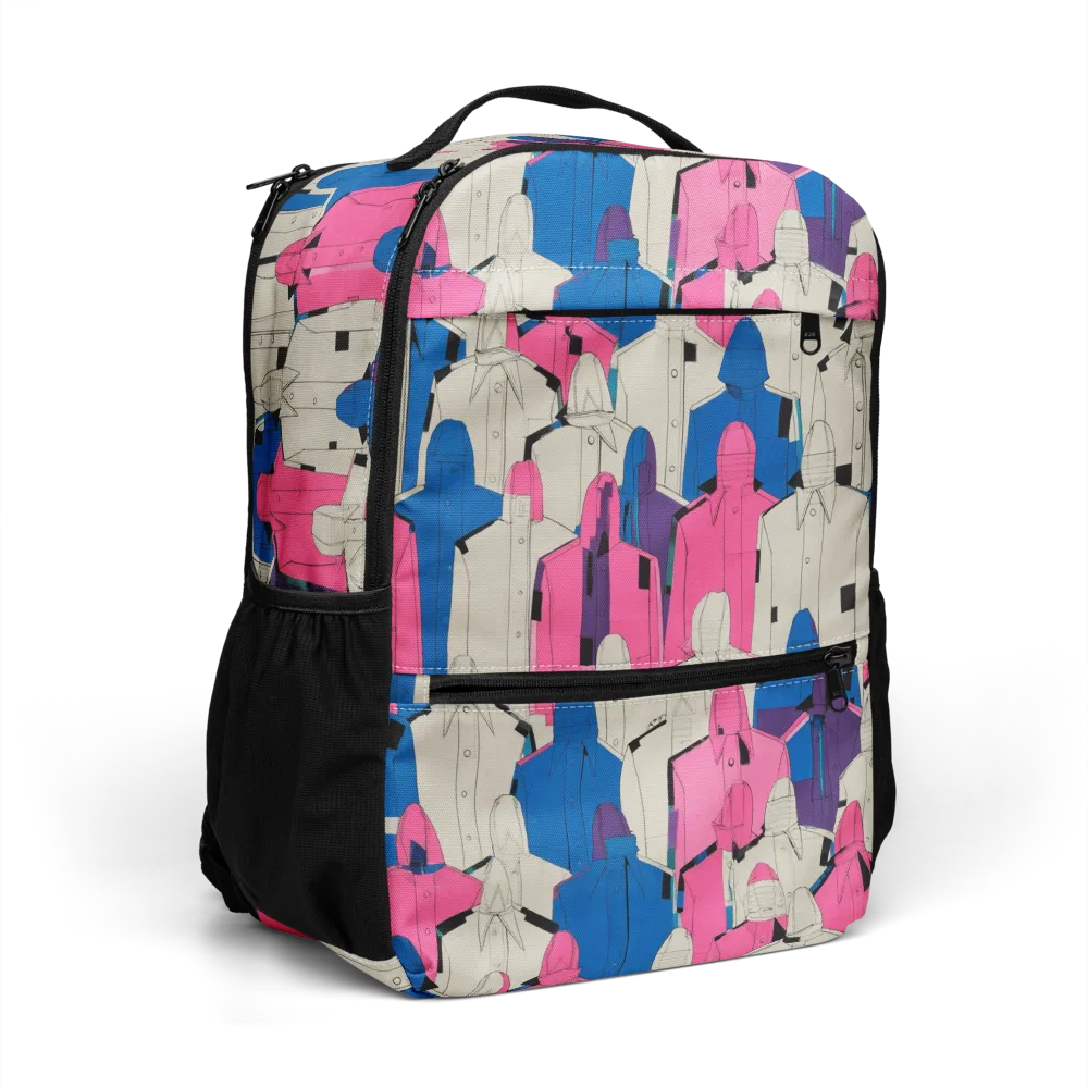 Neon Trench Choir on Utility Backpack — Right Front