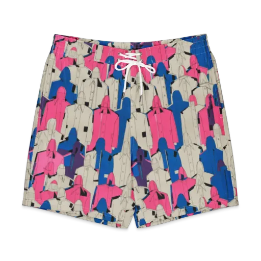 Neon Trench Choir on a Men's Board Shorts