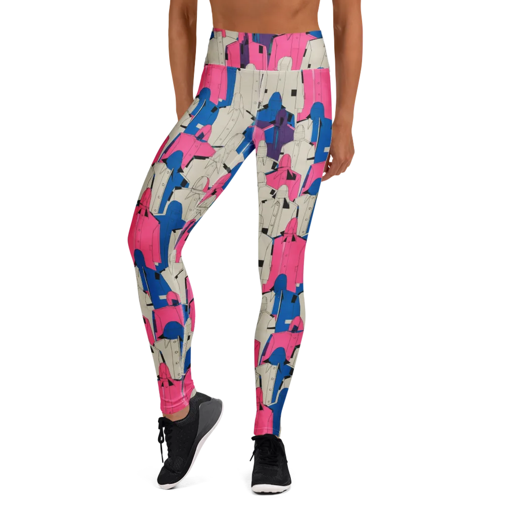 Neon Trench Choir on Yoga Leggings — Front
