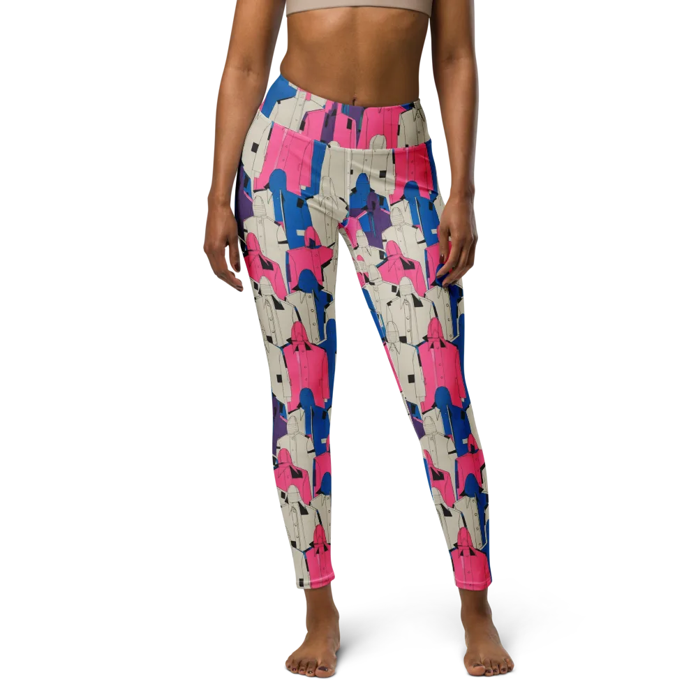 Neon Trench Choir on Yoga Leggings — Front