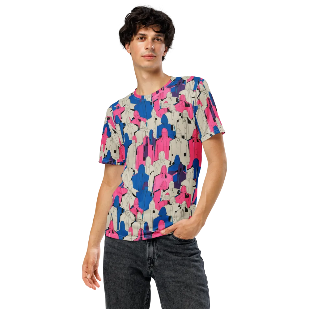 Neon Trench Choir on Men's Crew Neck T-Shirt — Front