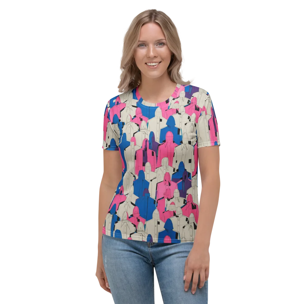 Neon Trench Choir on Women's Crew Neck T-Shirt — Front