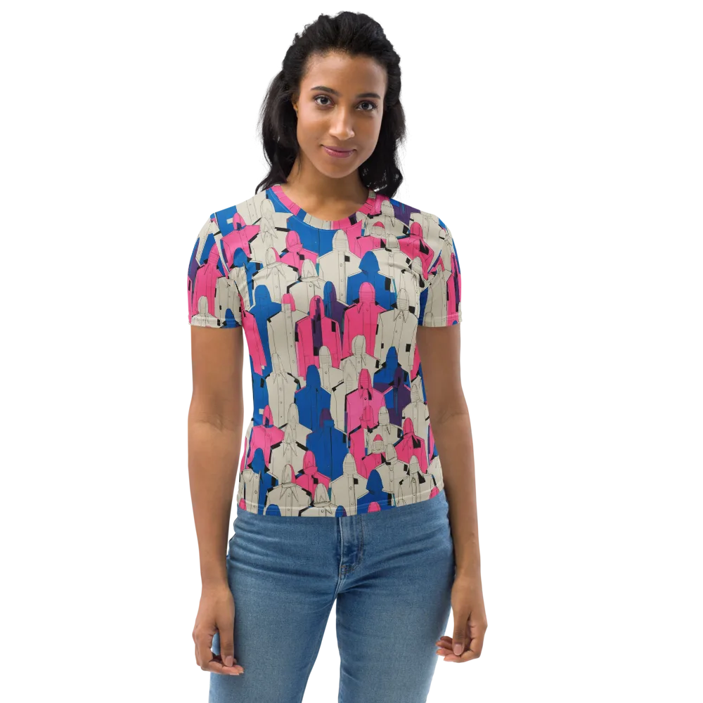Neon Trench Choir on Women's Crew Neck T-Shirt — Front