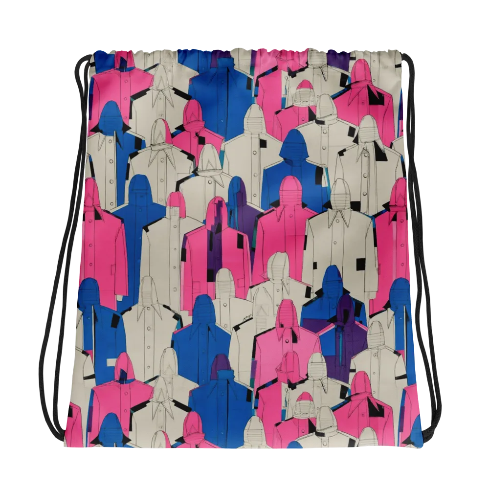 Neon Trench Choir on Drawstring Bag — Photo