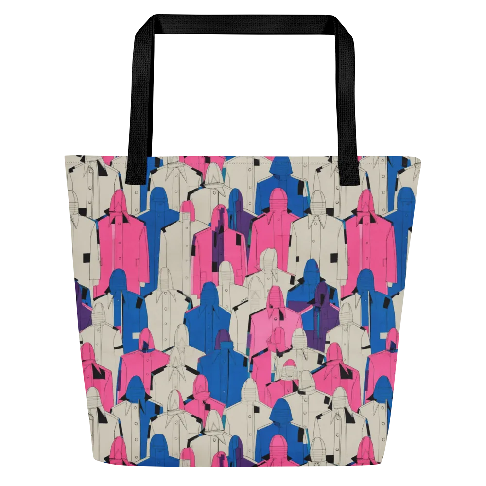 Neon Trench Choir on Large Tote Bag W/ Pocket — Front