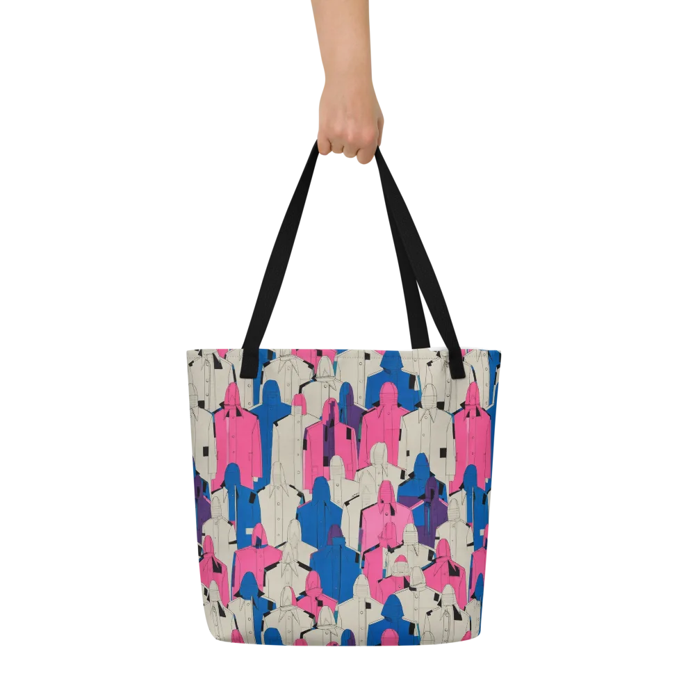 Neon Trench Choir on Large Tote Bag W/ Pocket — Front