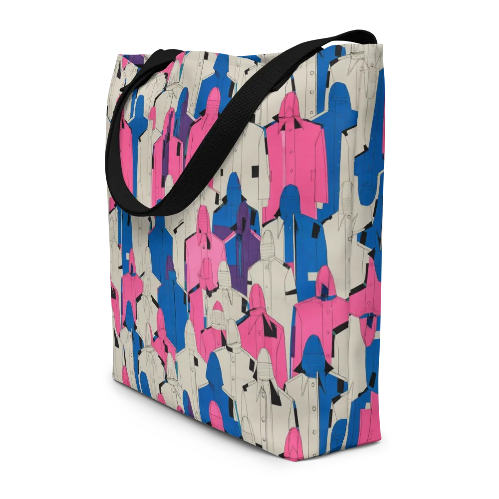 Neon Trench Choir on Large Tote Bag W/ Pocket — Front